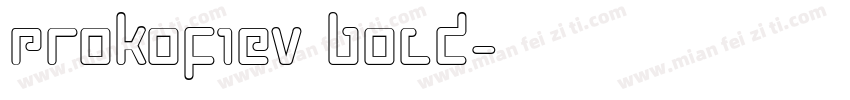 Prokofiev Bold字体转换